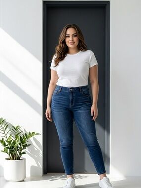NWT BloomChic Plus Size High Rise Skinny Fit 3 Button Fly - Size 20